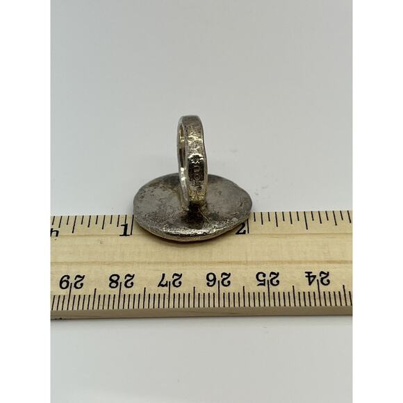 Tous 925 Sterling Silver Modernist Ring SIZE 6 (19.5 Grams! - Picture 9 of 12